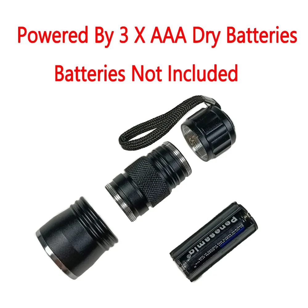 Bimoo-Herramienta de atado de moscas para pesca, 21 LED, luz UV, 365nm ~ 410nm, lámpara de curado UV multifunción, antorcha, zumbador de ninfa, herramienta de curado epoxi - imagen 4