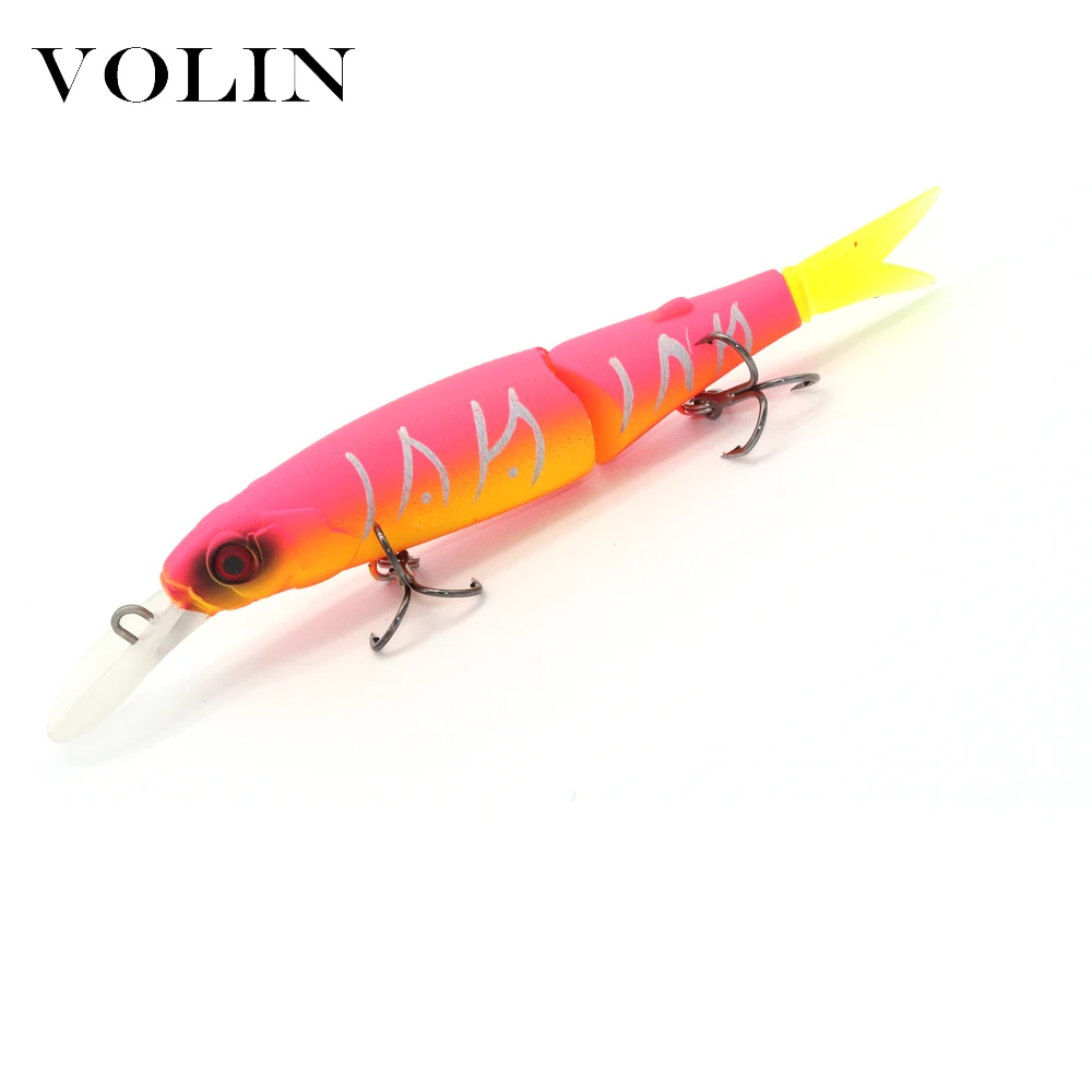 VOLIN-señuelo de pesca Artificial para pececillos duros, cebo articulado con cola de Magallón, Lur e, 65mm, 2022g, 1 unidad, 7,5 - imagen 5