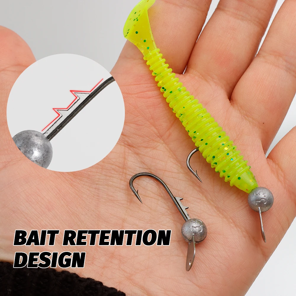 Jig Head con paleta metálica para lubina en vinilo - imagen 2