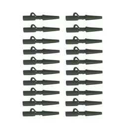 20 juegos de Clips de plomo y gomas de cola, Kit de aparejos de pesca de carpa con cono, accesorios para aparejos de pesca de carpa