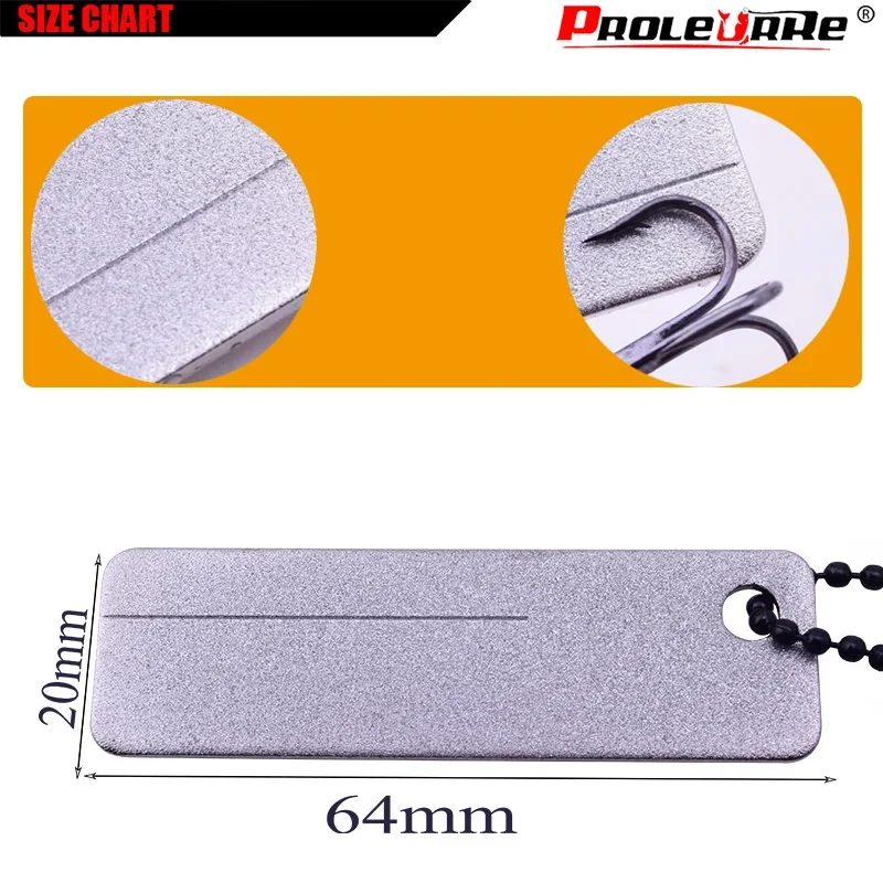 Afilador portátil para exteriores, herramienta de piedra de afilar de diamante superduro, equipo EDC para moler ganchos, manicura ISP, 1 ud. - imagen 2
