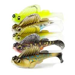 Dark Sleeper Swimbaits con cola en T - Señuelos Mustad para lubina