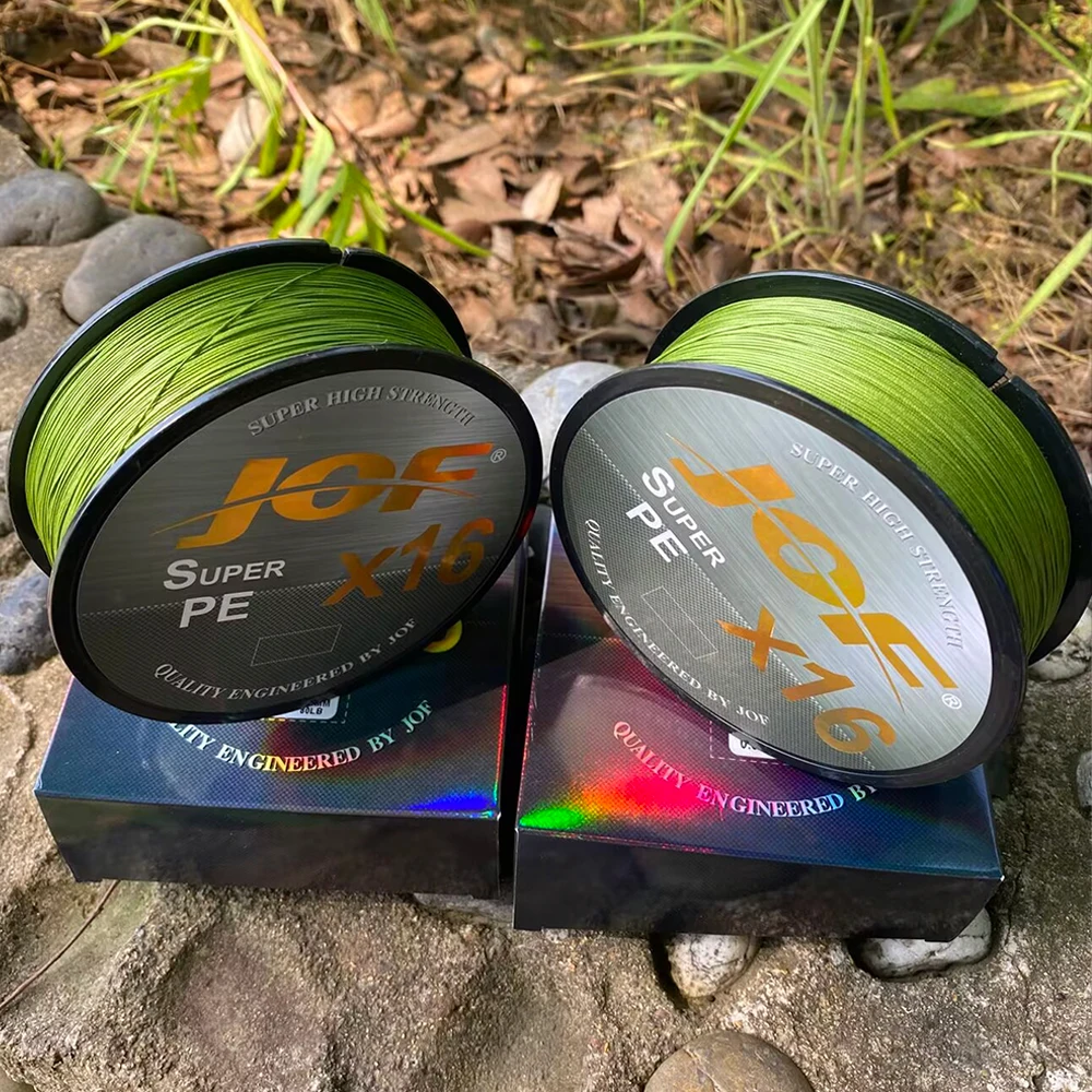 Línea de pesca trenzada japonesa de 500M, 16 hebras, X16, agua salada súper fuerte, 25LB-100LBS, líneas de PE multifilamento de núcleo hueco - imagen 2