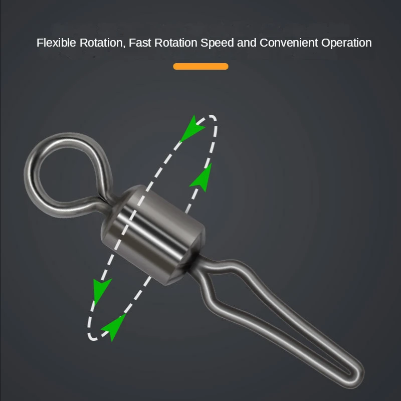 Conector giratorio de sedal de pesca, accesorio de pesca de carpa, 20 unids/lote - imagen 4