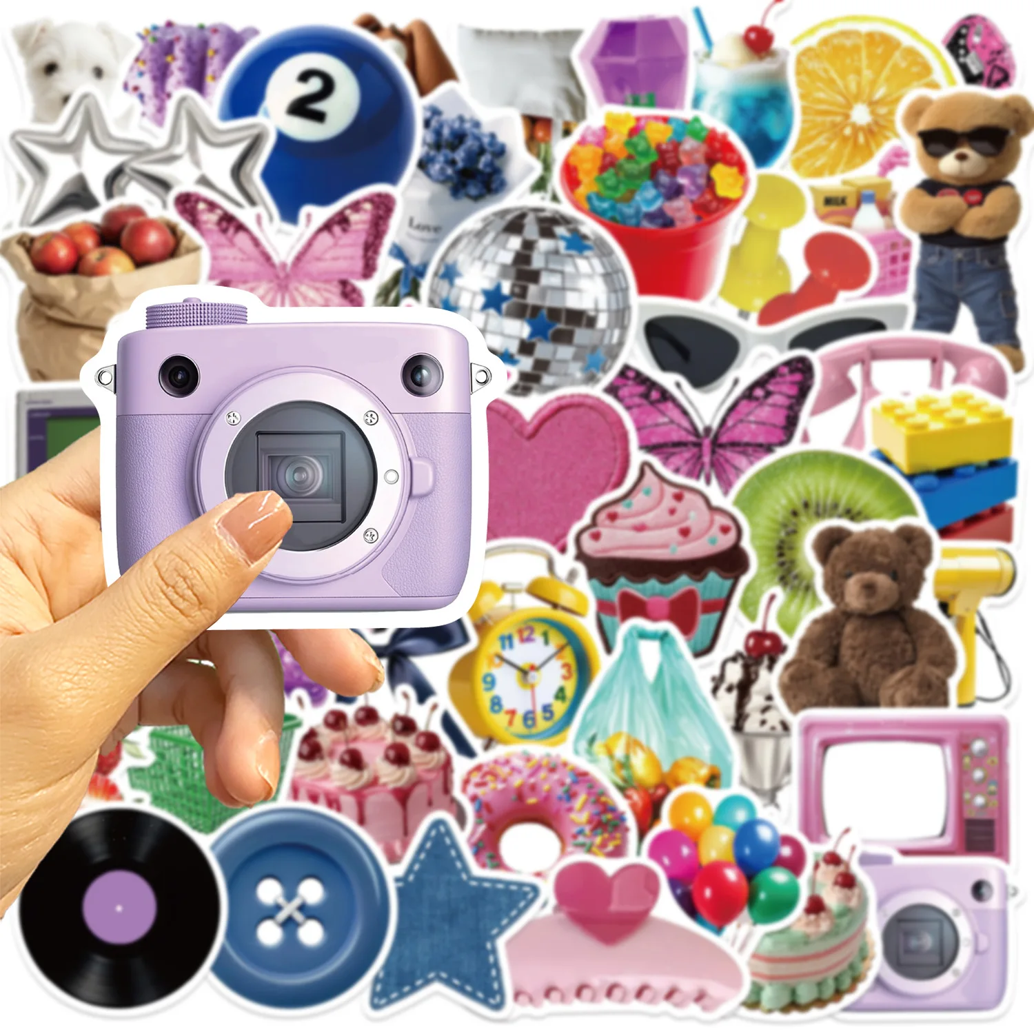 Pegatinas de grafiti Y2K INS – Impermeables para teléfono y portátil - imagen 5