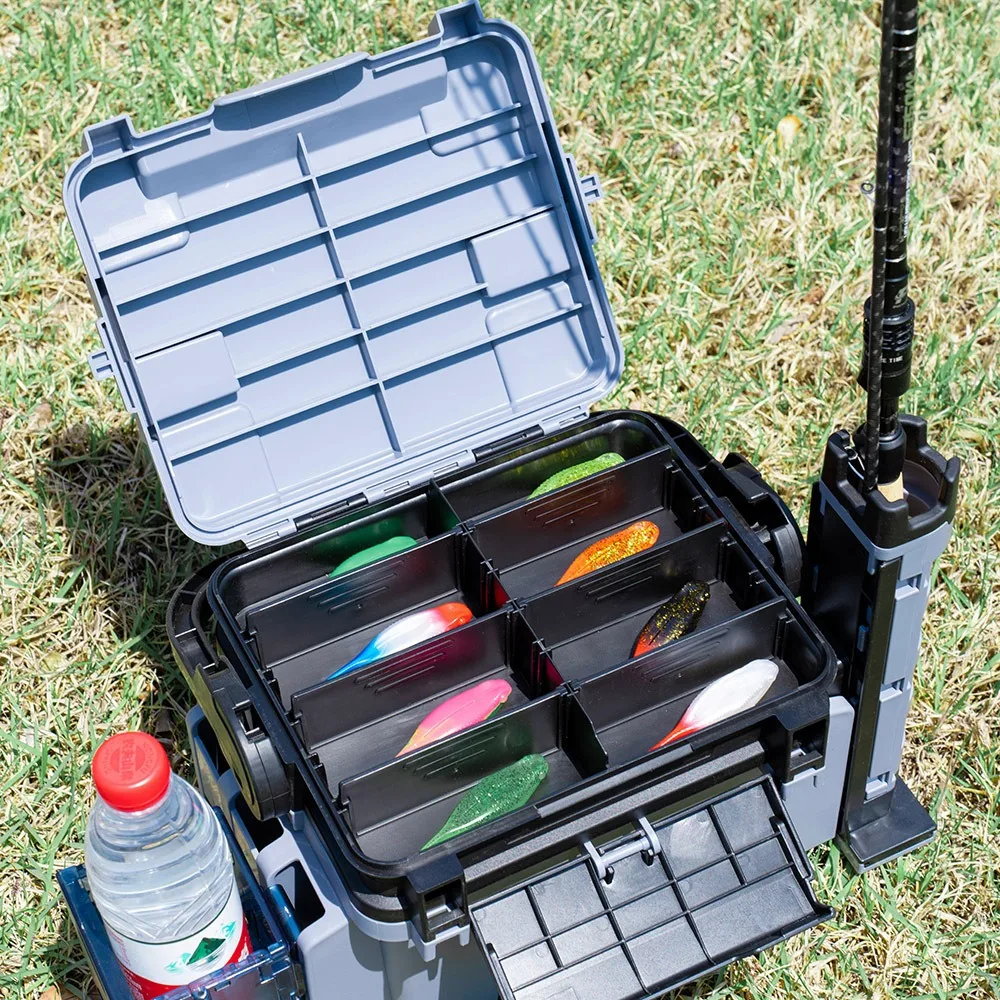Caja de Pesca Doble Capa – Almacenaje para Señuelos y Accesorios - imagen 2