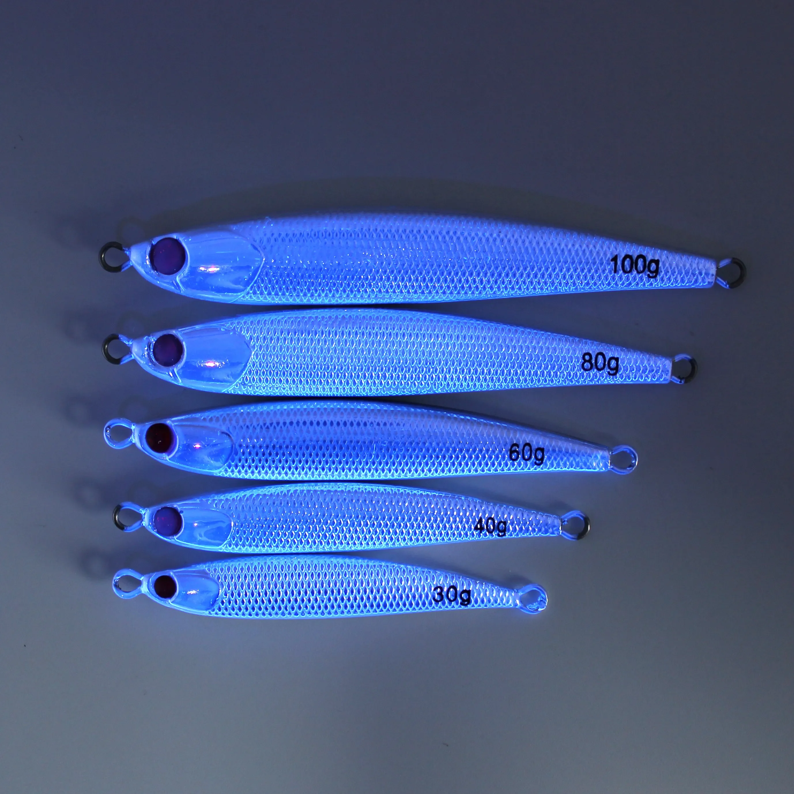 AOCLU-anzuelo de Metal de hundimiento rápido, cebo de sardina dura, 30g, 40g, 60g, 80g, 100g, UV, luminoso, señuelo de cebra, atún, peces de agua salada - imagen 5