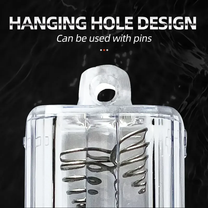 Luz de pesca de gota profunda, plástico transparente, batería AA, LED, luz de señuelo de pesca submarina para curricán, mar, agua dulce - imagen 4