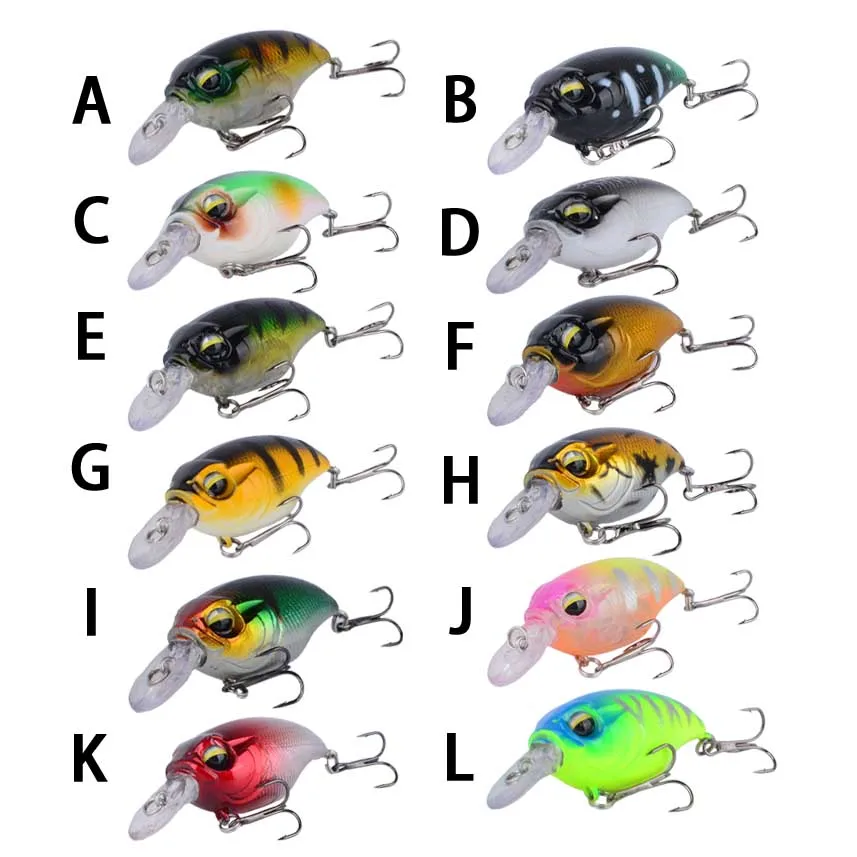 Señuelo Crankbait Wobbler con anzuelos de calidad y acabado duro - imagen 5
