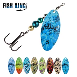 FISH KING Cucharilla Spinner Hoja de Sauce para Lucio Anzuelo Triple
