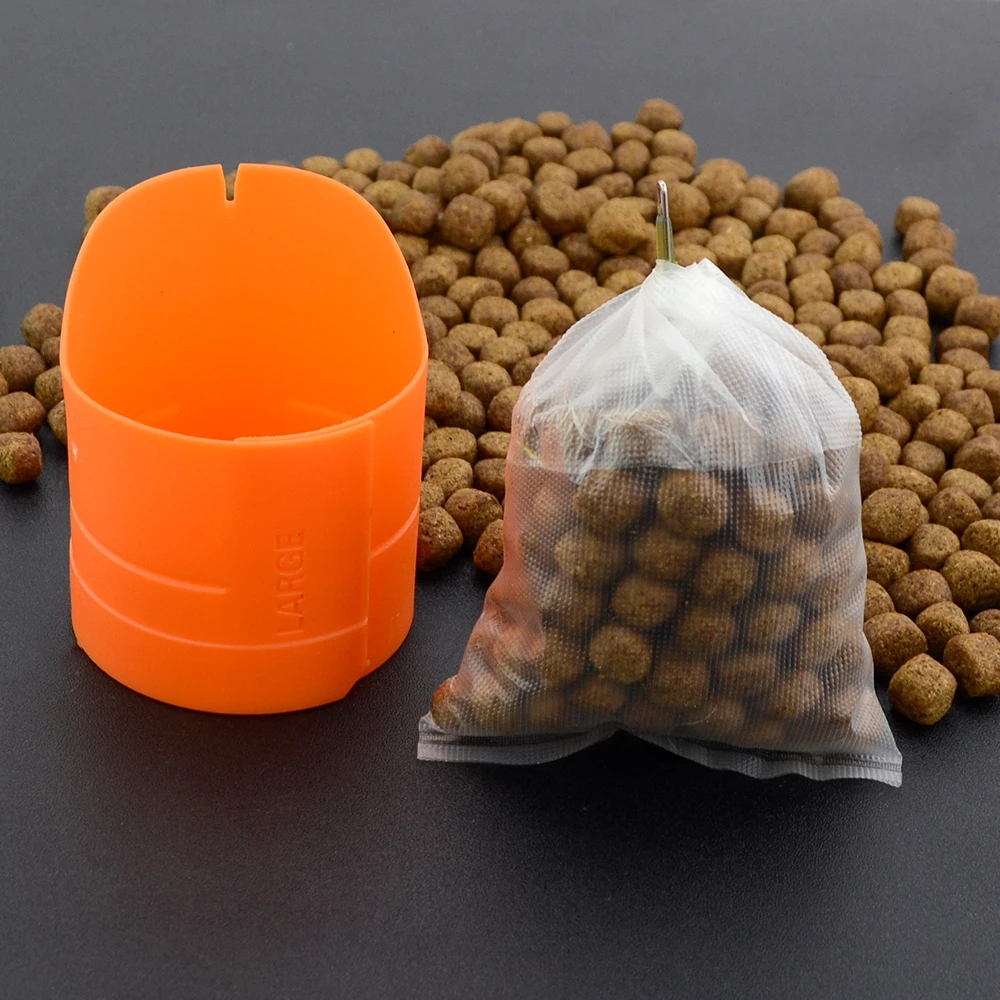 Accesorios de pesca de carpa Hirisi, sistema de carga de bolsas PVA, herramienta de cebo para bolsas sólidas, malla de fusión rápida - imagen 2