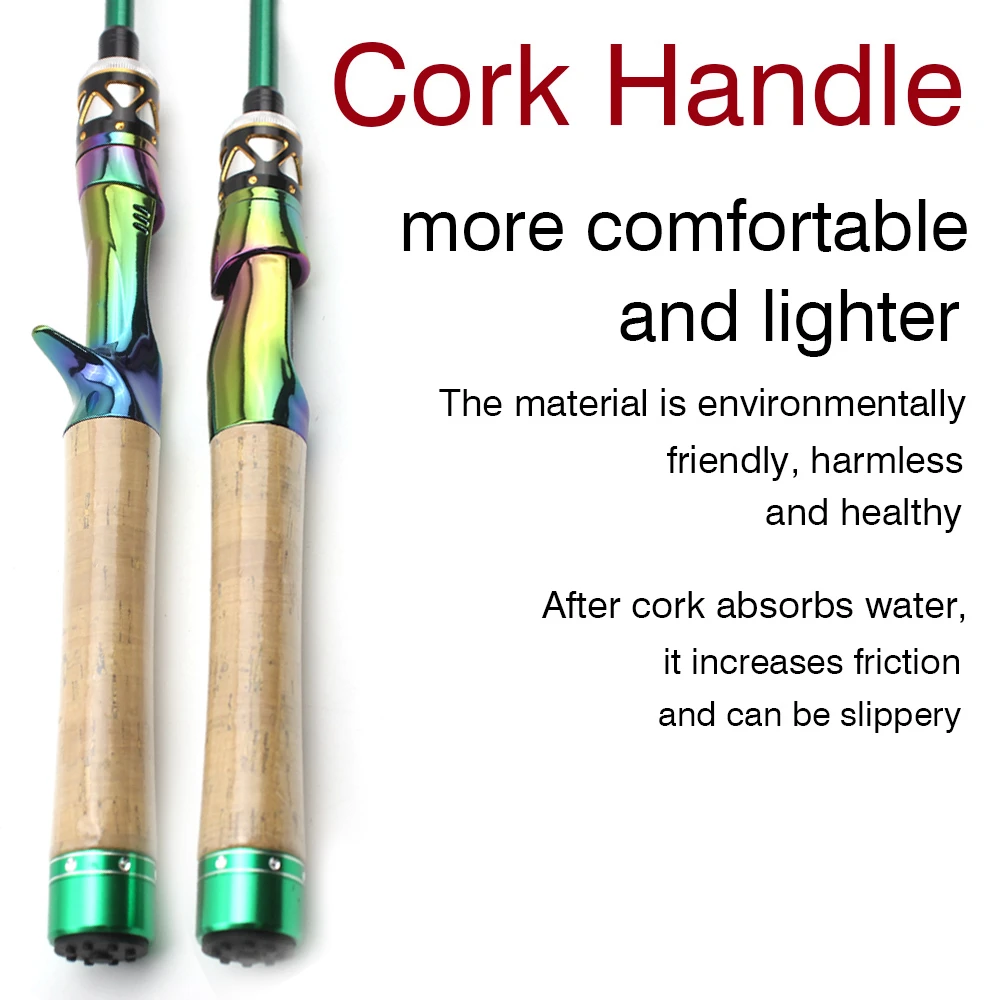 Experimente la mejor comodidad y rendimiento con nuestras cañas de pesca manejadas por el corcho