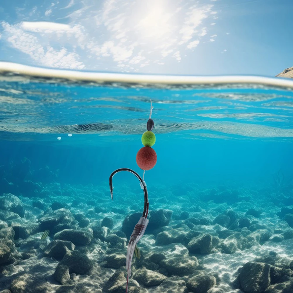 FTK Grupo de pesca de carpa europea 2 # -8 #   Juego de anzuelos de Pesca de sublínea de 10-30LB para aparejos de Pesca de carpa, accesorios de herramientas Iscas - imagen 5