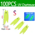 100pcs Chartreuse S