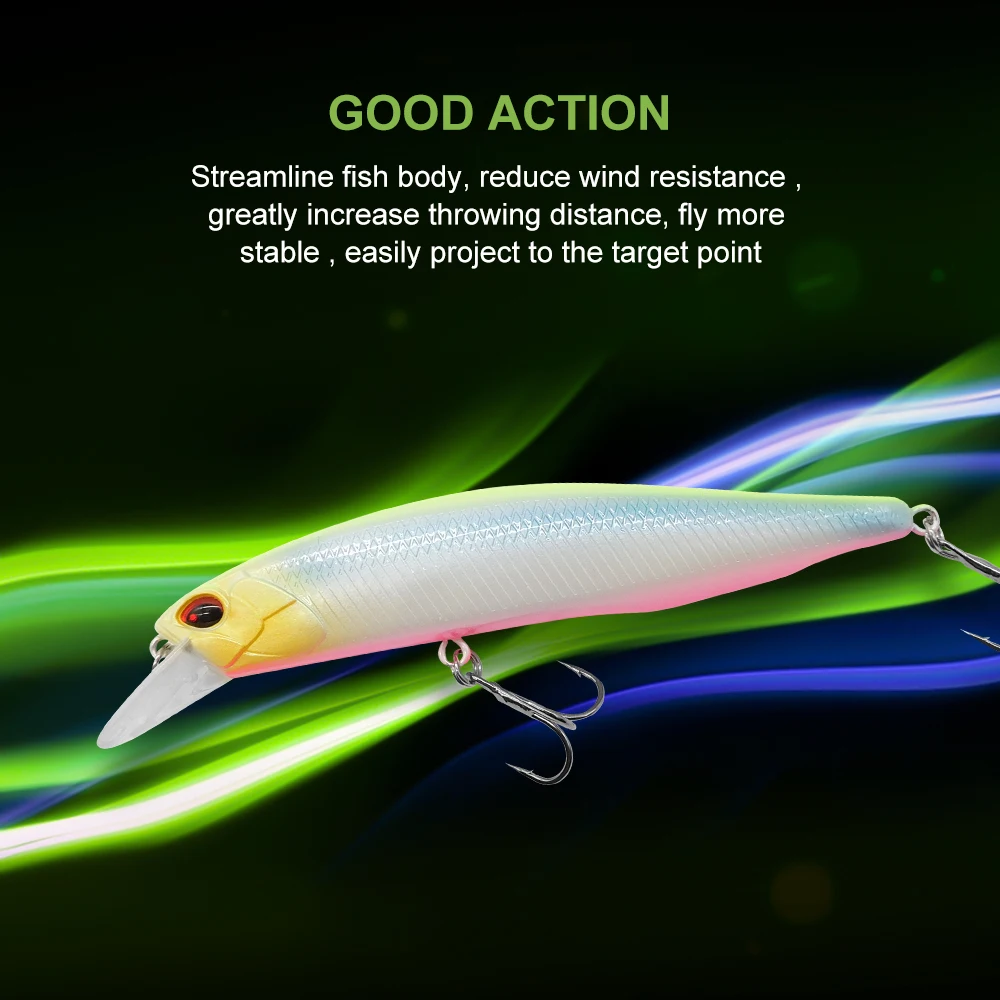 KESFISHING-cebo de pesca de molde caliente, 100mm, 16G, profundidad de 0,8-1,5 m, calidad profesional, Jerkbait, señuelos duros suspendidos - imagen 5