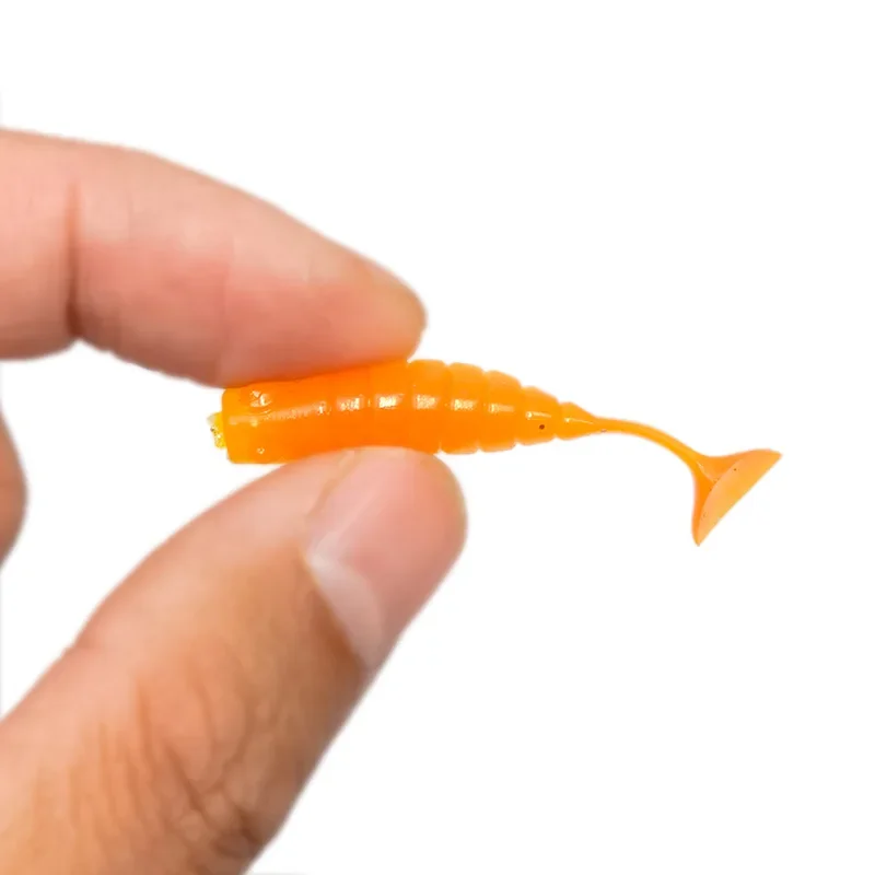 OUTKIT 10 unids/lote Wobblers Rockfishing señuelos blandos cebos blandos de goma 4cm 1g pesca suave gusano cebos artificiales lubina pez de silicona - imagen 4