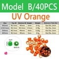 B 40PCS UV Orange