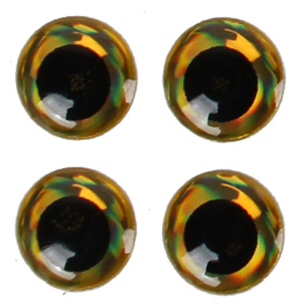 Ojos de señuelo de pesca holográficos 3D, 3mm, 4mm, 5mm, 6mm, simulación de pesca con mosca, pececillos artificiales, aparejos de pesca de ojo DIY, 100 unids/lote - imagen 2