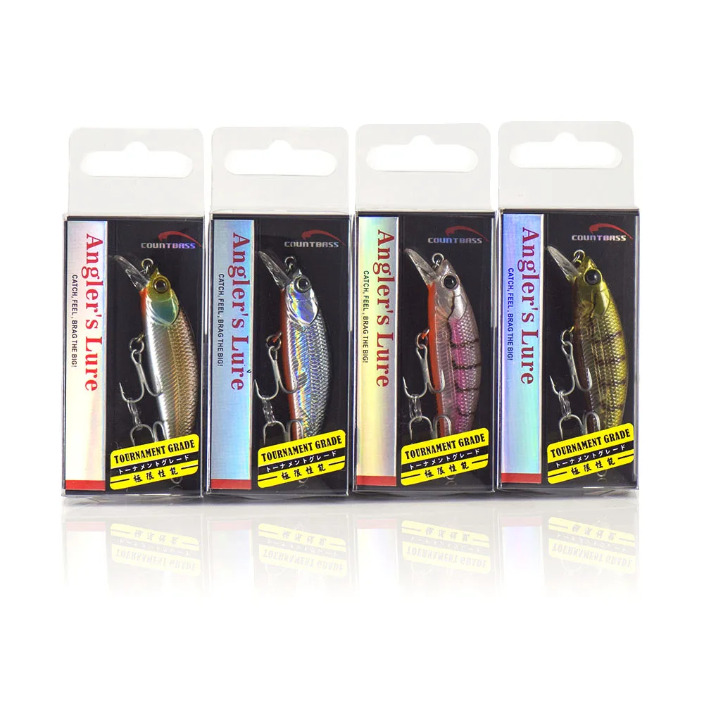 Countbass Floating Minnow 60mm 2-23/64" 4,9g 11/64 oz., señuelos duros, cebos de pesca, Wobblers, enchufe, señuelos de pesca - imagen 5