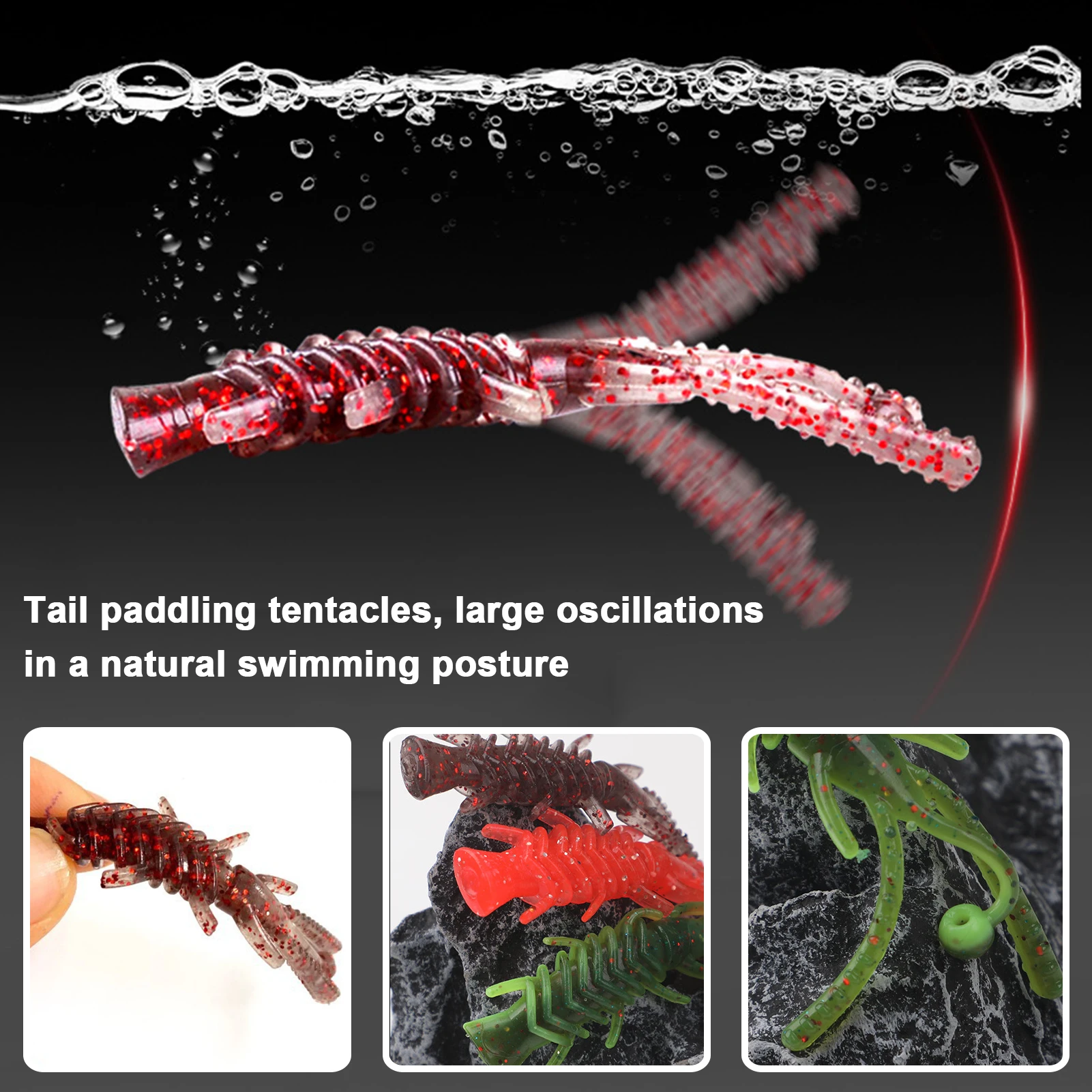 FREE FISHER Camarones NED flotantes Jig Head – para lucioperca y lubina - imagen 2