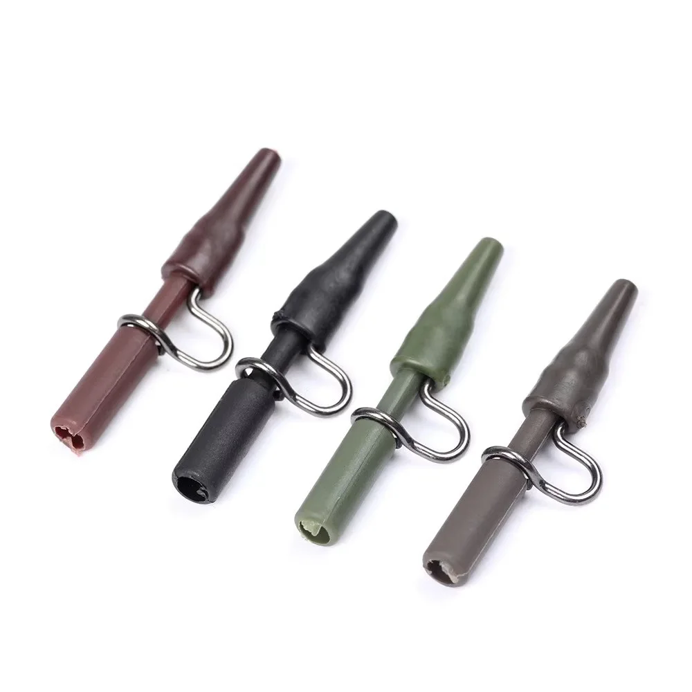 NGB 10-50 Uds. Accesorios de pesca de carpa conector giratorio con mangas antienredos de goma gancho para aparejos de aparejos - imagen 5