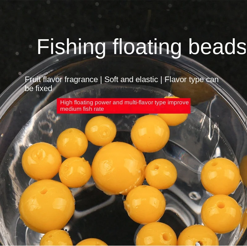 Cebo flotante de pesca suave, cuentas biónicas artificiales de 100 piezas, accesorios de Luya de maíz, productos de señuelos para aparejos de pesca completo - imagen 3