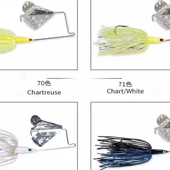 American StrikeKing Tri-Wing Mini Barbu Guy Spinning Lentejuelas Superficie Mini Tractor Cebo Falso - imagen 4