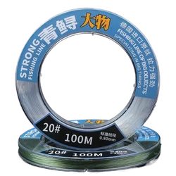 Línea de pesca de nailon especial de 100m, línea principal, sublínea, Ultra suave, fuerte, tracción, pez grande, esturión, aparejos de pesca