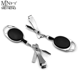 MNFT Fly Line Clippers Herramienta rápida para atar nudos de uñas Tyer y cortaúñas Pinza con retractor Zinger