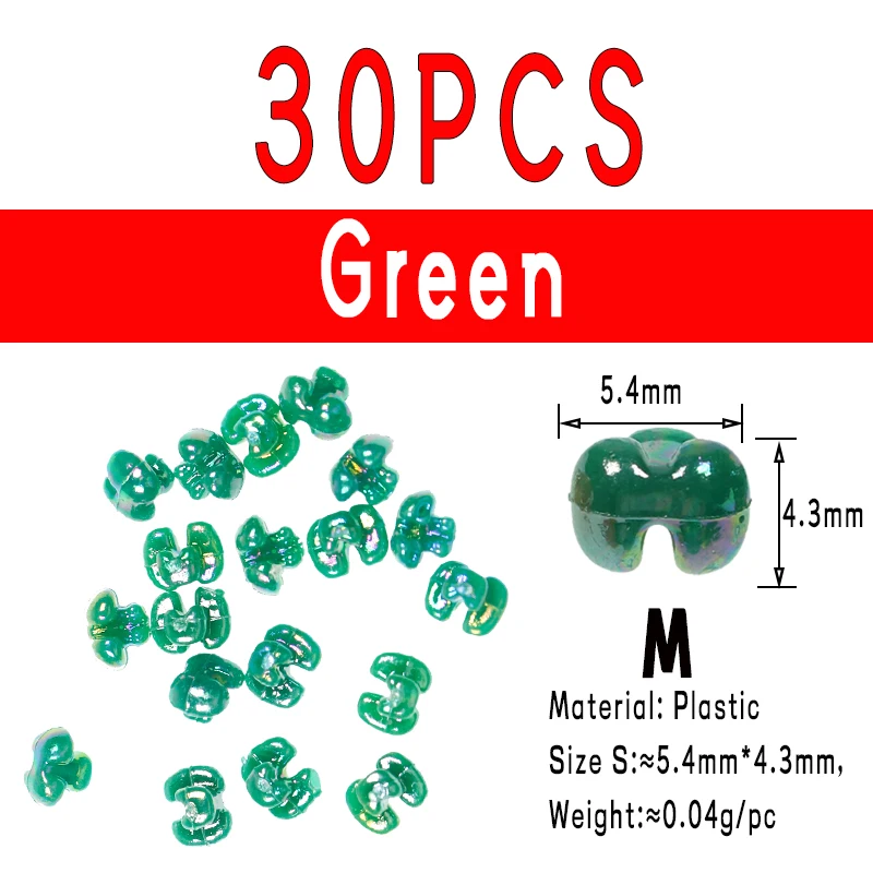 30PCS Green M