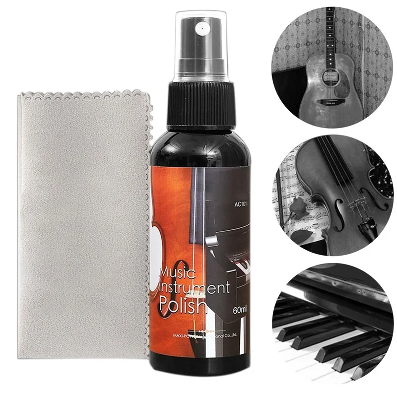 Herramienta para el cuidado de las cuerdas de la guitarra, instrumento Musical para ukelele, bajo, pulido, diapasón líquido, 60ml - imagen 3