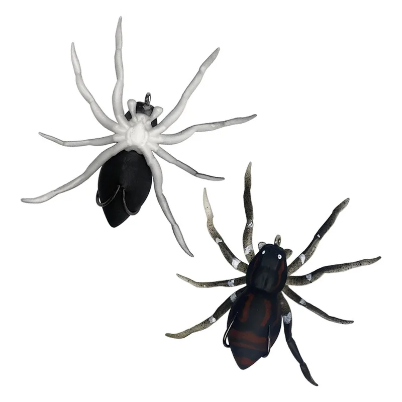 1 Uds cebo suave de araña 5cm/6,5g cebo de silicona señuelos blandos artificiales señuelo de pesca sin malezas con diseño realista - imagen 5