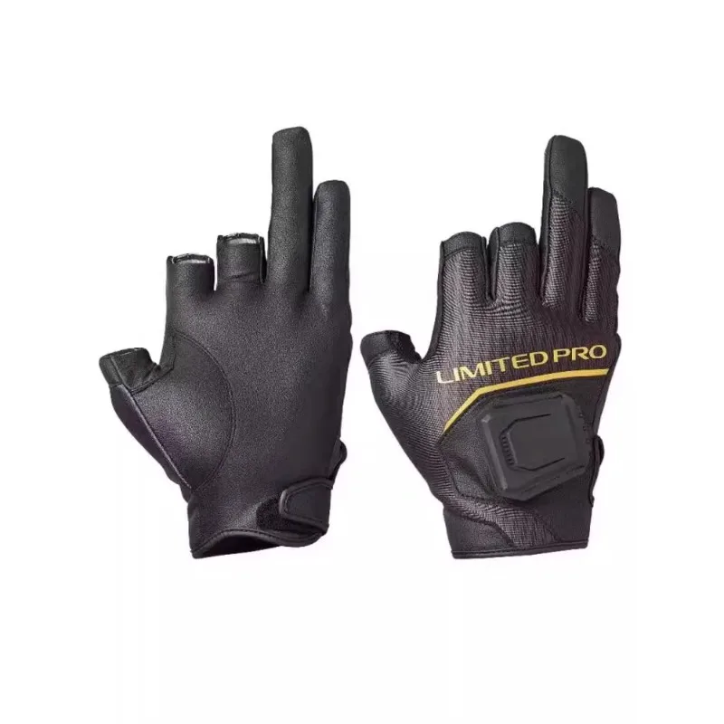 Guantes de pesca tres dedos GL-110V – Cuero PU antideslizantes ligeros - imagen 2