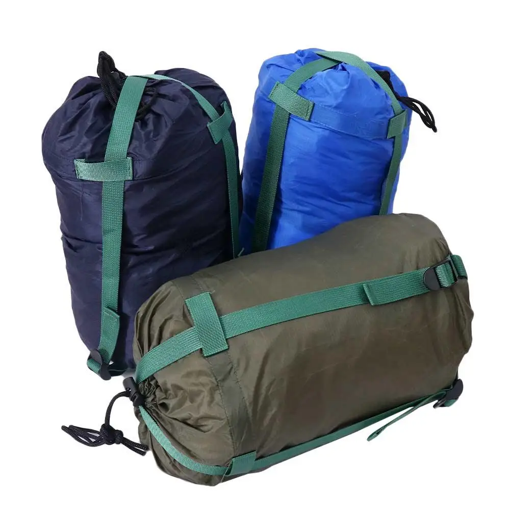 Bolsa de compresión ultraligera para exteriores, bolsa de almacenamiento para dormir de emergencia, material para acampar al aire libre, diseño con cordón - imagen 5