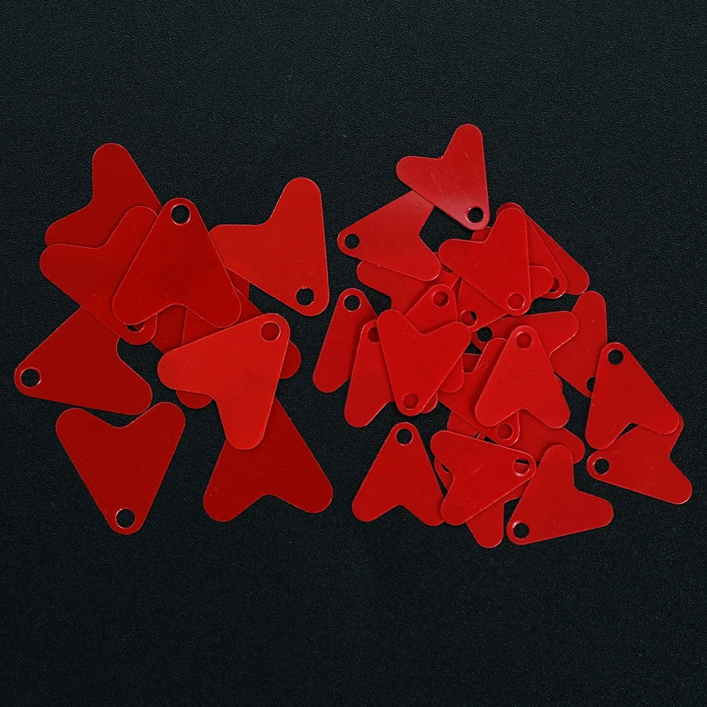 Señuelo cuchara corazón rojo con lentejuelas – Trucha de río - imagen 5