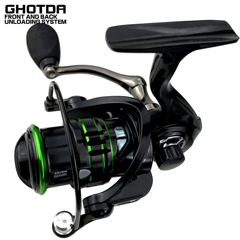 Carrete de Pesca giratorio Serie 2000-5000, arrastre de 8-10KG, potente, para agua salada y dulce - imagen 2