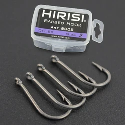 Hirisi Anzuelos de Carpa Micro Púas Acero Inox Recubiertos Duraderos