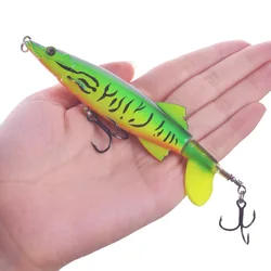 Proleurre Señuelo topwater: cebo duro y suave con cola giratoria