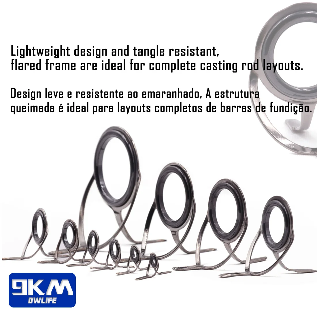 Anillos ceramicos de acero inox para guias de cana – Kit reparacion - imagen 2