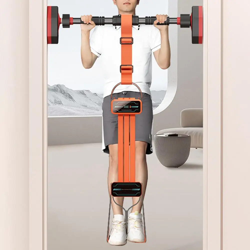 Correa de asistencia para dominadas con contador Digital, banda elástica de alta resistencia para entrenamiento de fuerza, banda de resistencia de barra Horizontal - imagen 3