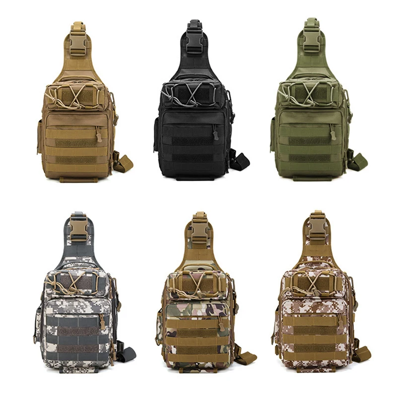 Bolso de mano multifuncional para aparejos de pesca, mochila cruzada, bolso de pecho, bolsa de almacenamiento de utilidad de camuflaje, novedad de 2022 - imagen 2