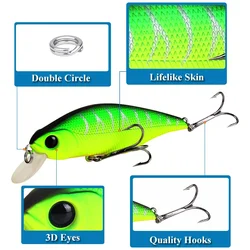 Cebo duro Minnow Wobbler Crankbait para trucha y carpa