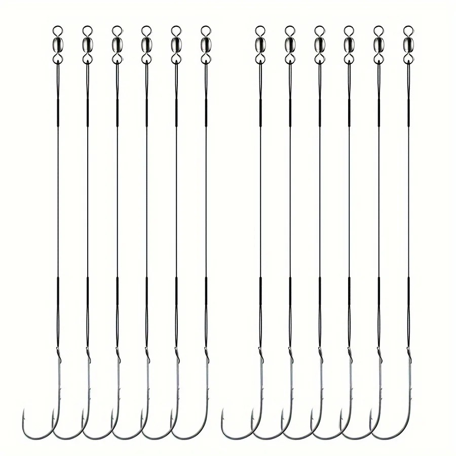 Anzuelos forjados de acero para surfcasting de caña larga