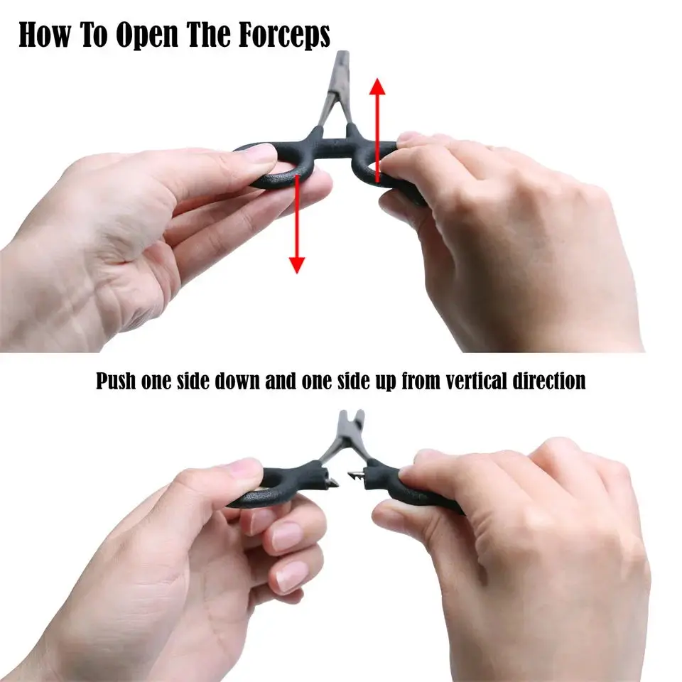 Pinzas de pesca de acero inoxidable Maximumcatch Hemostats multifunción 3 en 1 cortador de línea removedor de anzuelos herramienta de pesca alicates de bloqueo - imagen 5