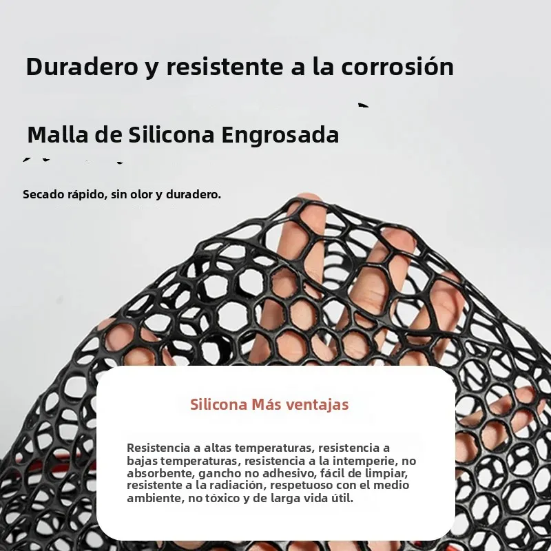 Redes de pesca LINNHUE, red Laning plegable, precio barato, malla de goma/silicona, captura de 14kg, señuelo para peces, herramienta de pesca, accesorio para pescadores - imagen 5