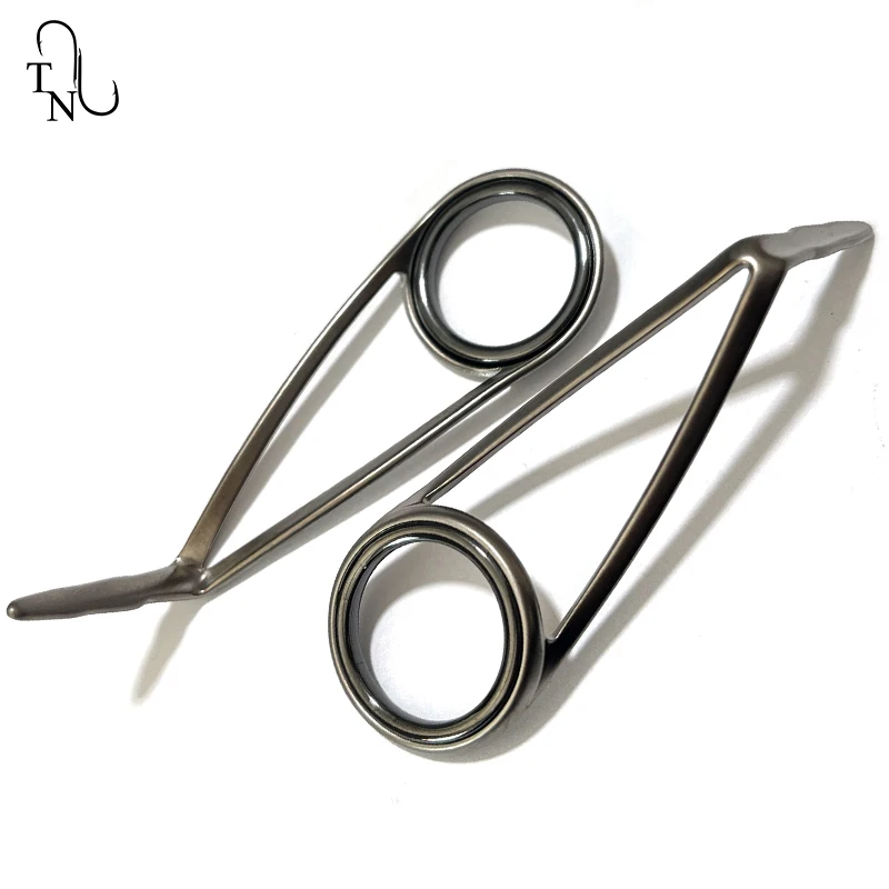 TN20 9Pcs Mixed Size Fishing Rod Guides Eyes Sets Stainless Steel Ceramics Rings Rod Repair Kit Spinning Replacement Accessori - imagen 5