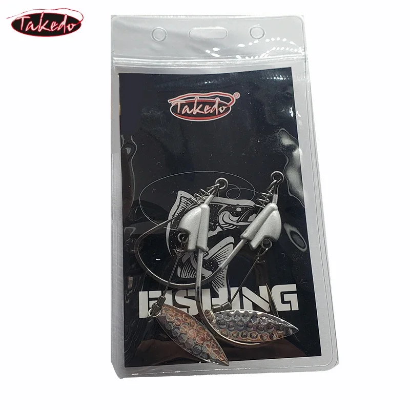 Anzuelos Jig Head de plomo con cuchara de cobre para vinilo – Lubina - imagen 3