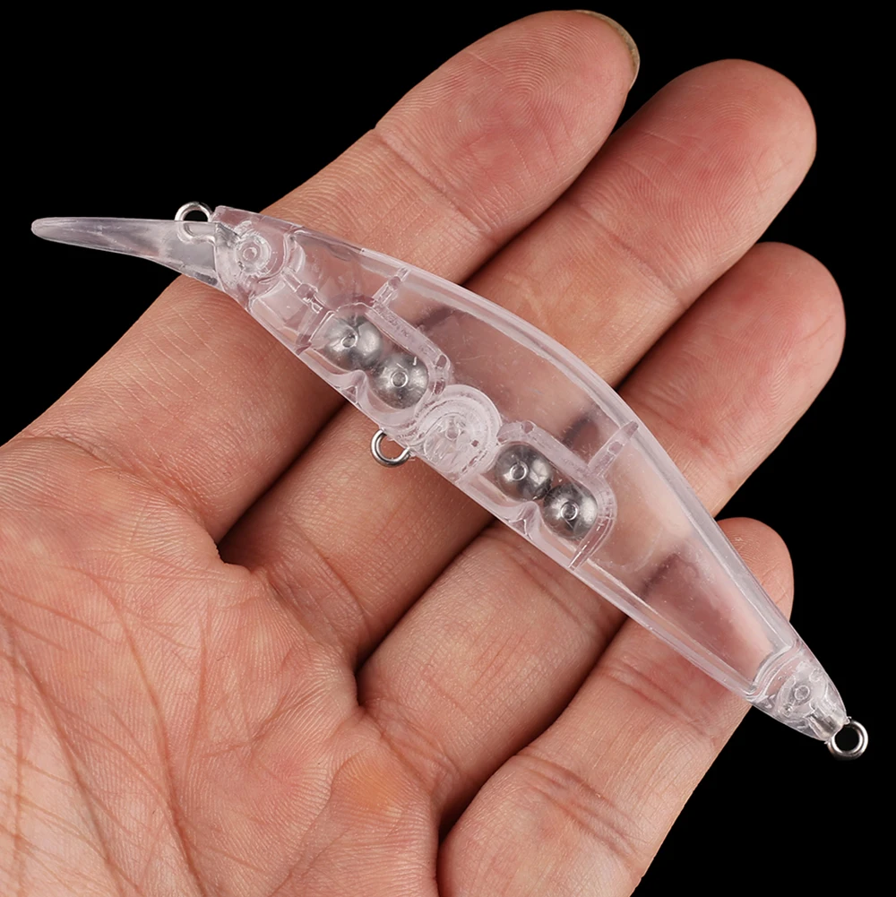 Chan'sHuang-Cebo en blanco 20 piezas sin pintar, Wobblers flotantes de 95mm y 11g, sonajero, pececillo, señuelo de pesca Artificial hecho a mano - imagen 4