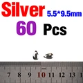 Silver 5.5x9.5mm