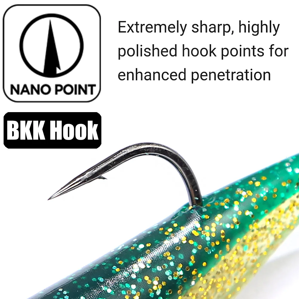 Señuelos de pesca PEAK Swimbait Señuelos de pesca Jigged Head cebos blandos pesca de lubina Wobbler Señuelos - imagen 5